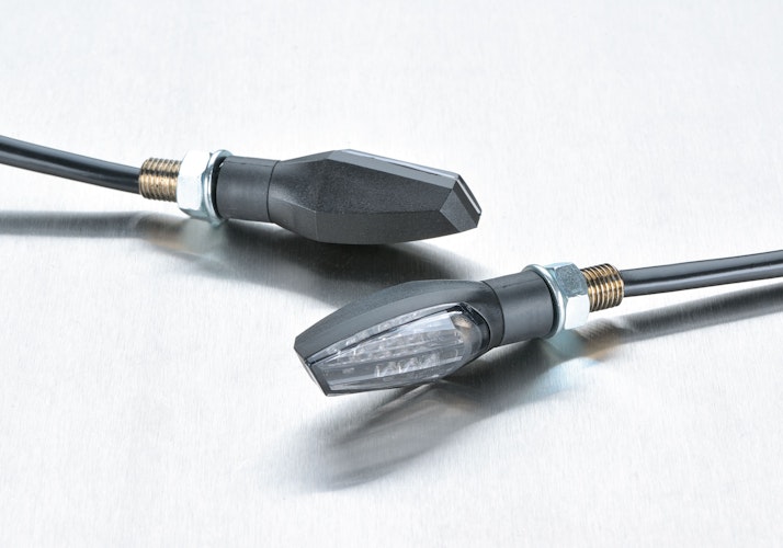 PROTECH Universal LED-Blinker RC-20 rechts vorne/links hinten Spiegel & Blinker Schwarz für BMW F 900 R,KAWASAKI Ninja 1000 SX,KTM 1290 Super Duke GT