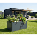 Vorschaubild Premium Hochbeet aus Stahl anthrazit 160 x 80 x 75 cm