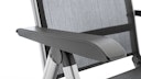 Kettler Multipositionssessel BASIC PLUS, Aluminium Silber / Outdoorgewebe Anthrazit