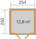 Vorschaubild Weka Gartenhaus 321 ohne Anbau - 19 mm