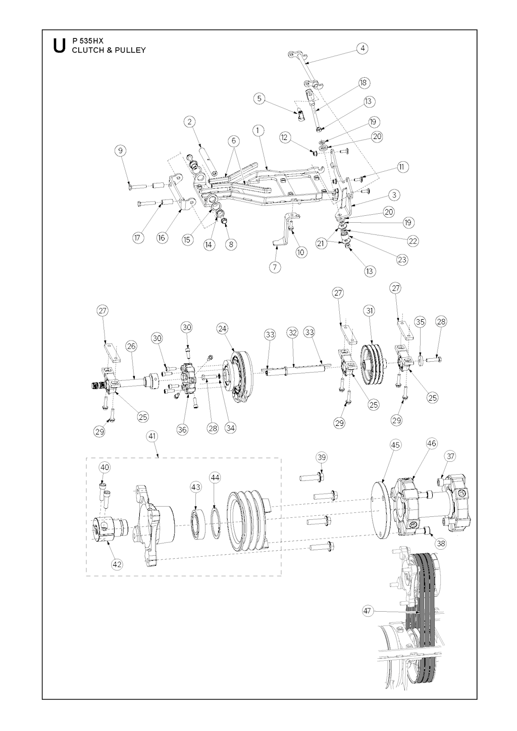 Explosionszeichnung Ersatzteile