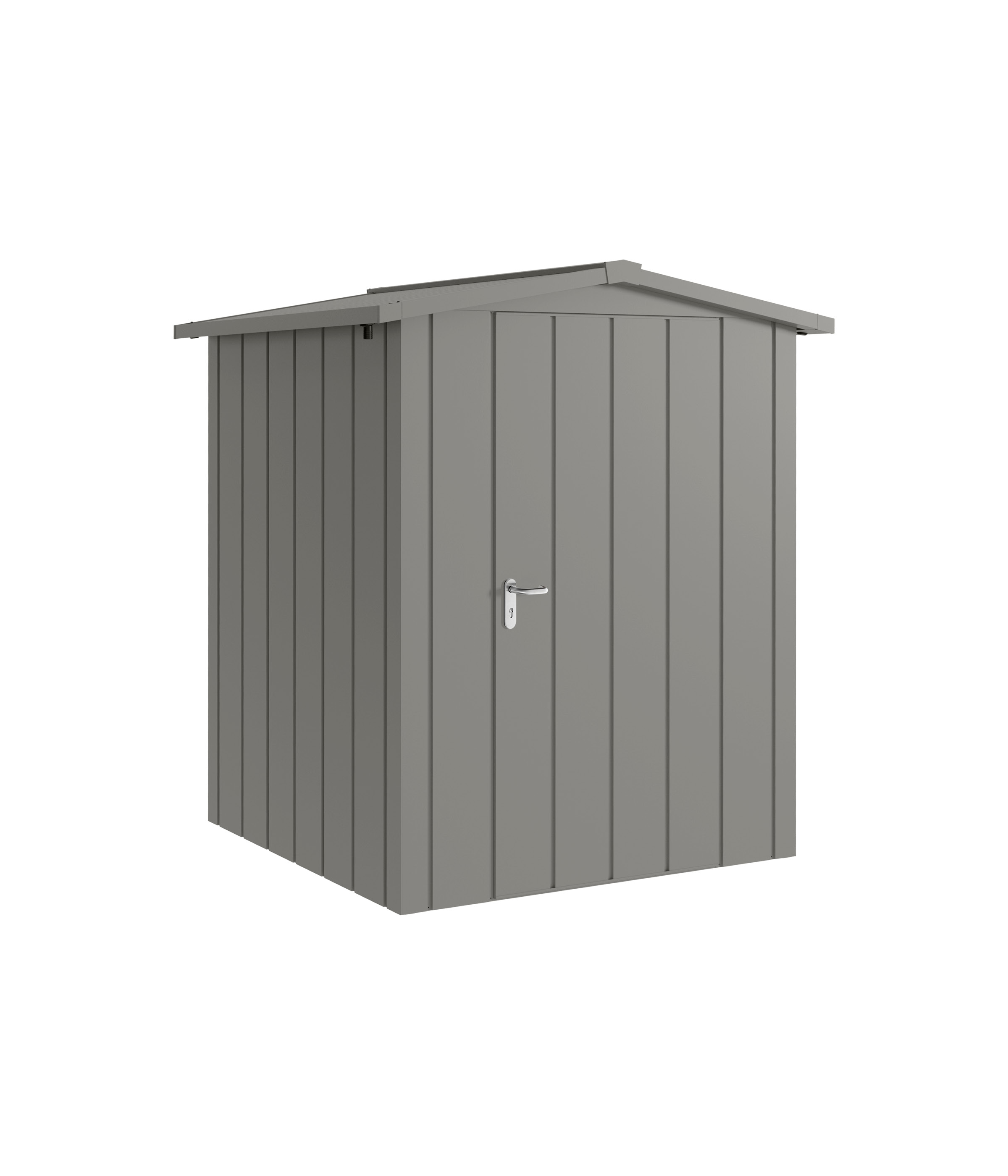 Hörmann Metall-Gerätehaus Juno JSD mit Satteldach B 166 x T 166 cm (JSD 2) Motiv Modern (mit schmalen Lamellen) Einzeltü...