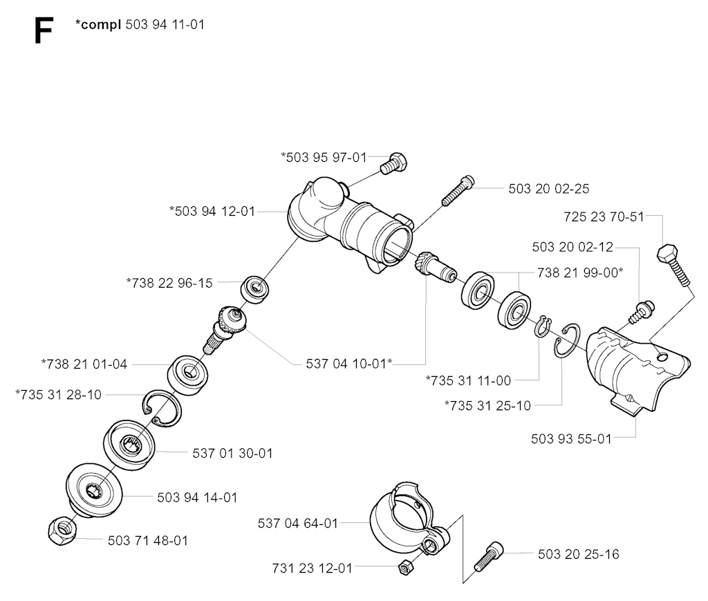 Explosionszeichnung Ersatzteile