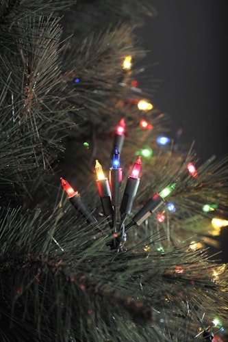 Konstsmide Weihnachtsbeleuchtung LED Minilichterkette 35 bunte Dioden 230V