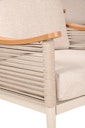 Vorschaubild Garden Pleasure Lounge-Gruppe TULUM, Alu Sandbeige / Nonwood / Rope Beige / Kissen 100 % Polyester Beige