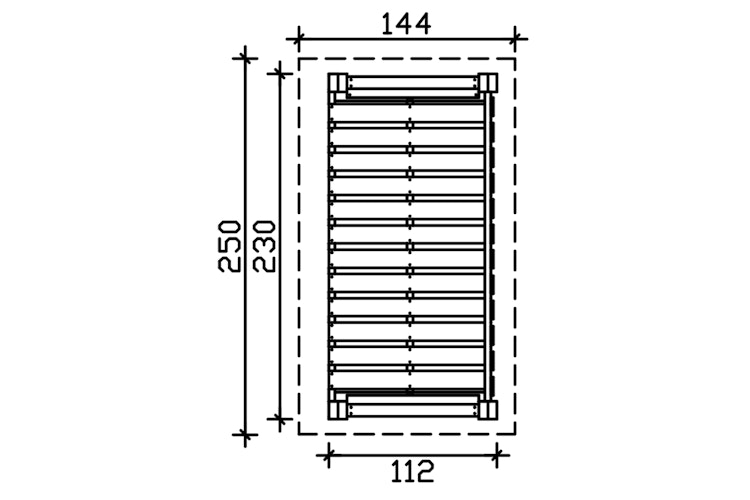 Skan Holz Holzunterstand Kaminholzlager Holm 1