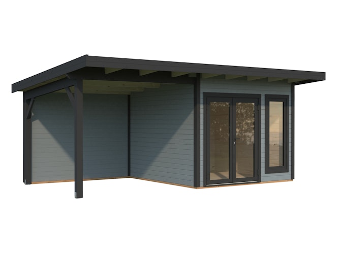 Palmako Gartenhaus Aurelia 8,4 + 7,9 m² - 44 mm