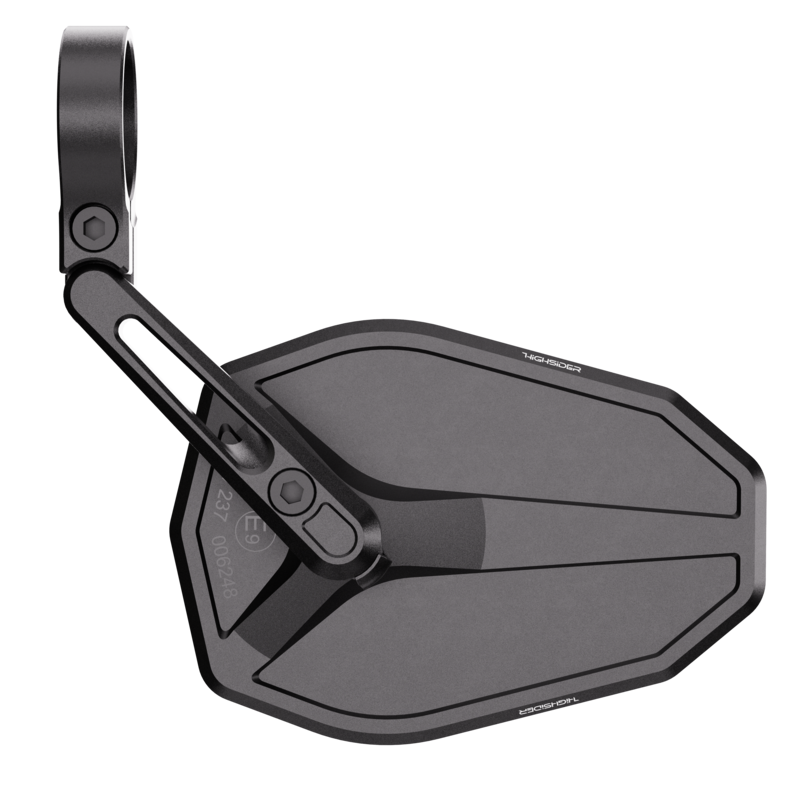 HIGHSIDER pro Lenkerendenspiegel Victory-Slim Schwarz Kurz (1Stck.)