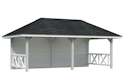Vorschaubild Palmako Pavillon Bianca 16,6 m² Set 2