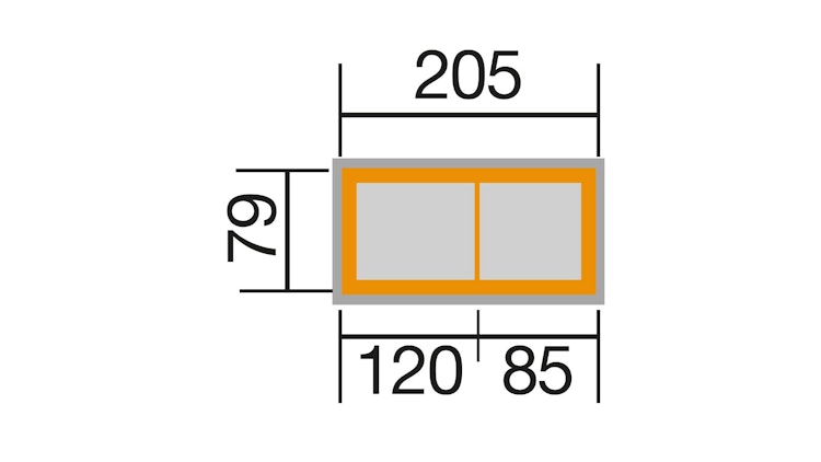 Weka Stufenhochbeet Leonie 669 - 21 mm - 1120 l