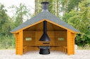 Wolff Finnhaus Wetterschutzhütte / Grillhütte Wanja 3327 XL 45