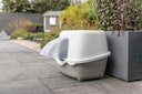 Vorschaubild Outdoor Katzentoilette Davio Top, mit Haube, 56 × 39 × 39 cm, salbei/weiß