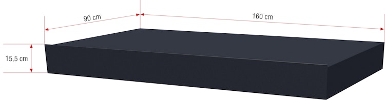 Gutta Rechteckvordach BS 160 in kubischem Design (Restposten in Farbe DB703 FS)