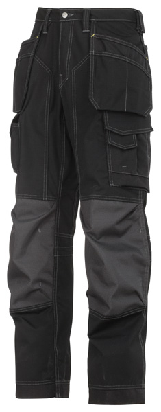 Snickers 3223 Bodenlegerhose mit Kevlar 0404 schwarz-schwarz 152