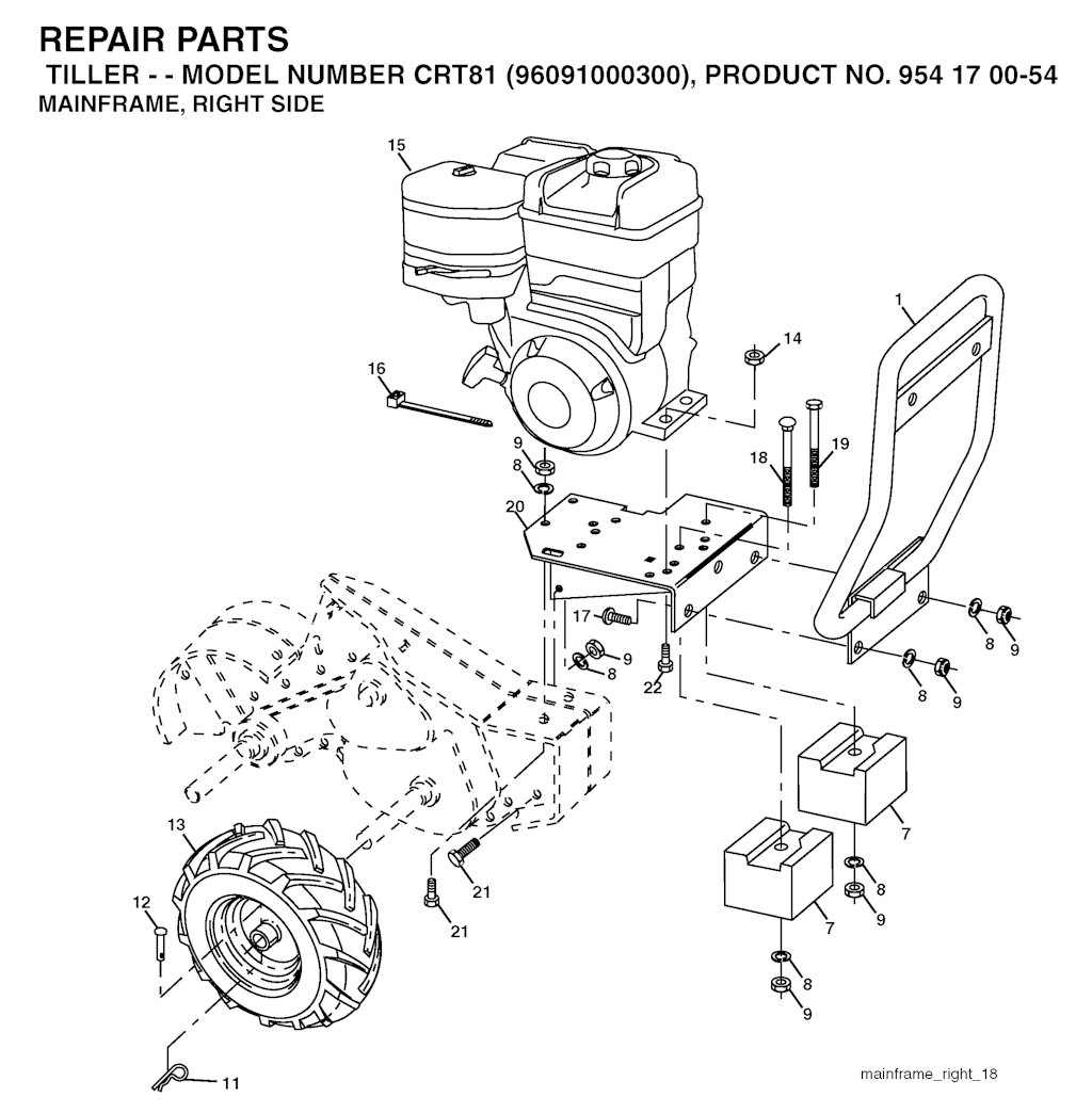 Explosionszeichnung Ersatzteile