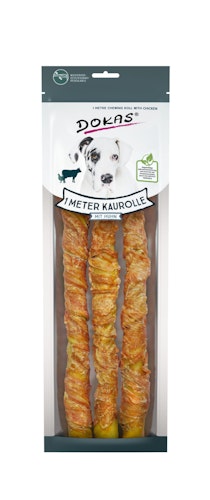 Dok Dog Snack 1 m Kaurolle mit Huhn 315g