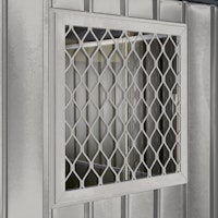 Globel Seitenfenster 62x62 cm, silber metallic, für Skillion, Lean To, Dream