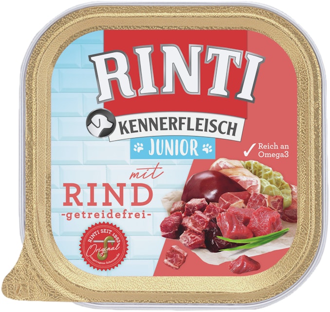 RINTI Kennerfleisch Junior 300 Gramm HundenassfutterVorschaubild