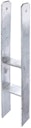 Vorschaubild Alberts® H-Pfostenträger 400x80x8mm Gesamtlänge 800mm für verschiedene Pfostenstärken