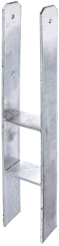Alberts® H-Pfostenträger 400x80x8mm Gesamtlänge 800mm für verschiedene Pfostenstärken