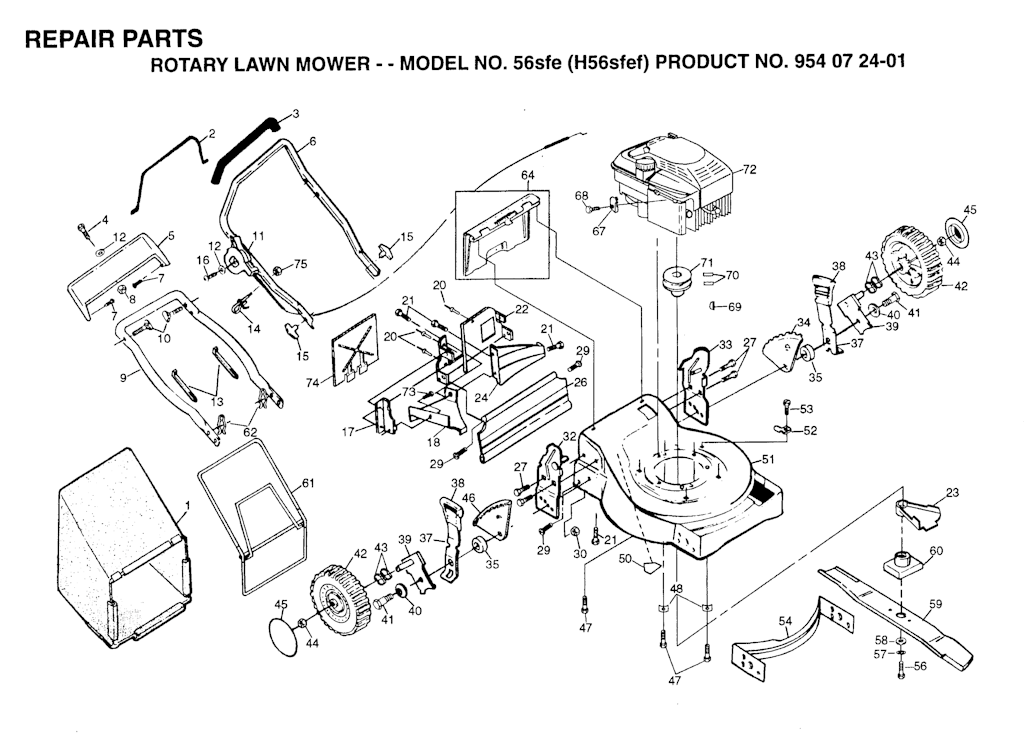 Explosionszeichnung Ersatzteile