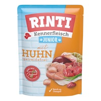 Rinti Kennerfleisch Junior Pouchbeutel 400g Hundenassfutter
