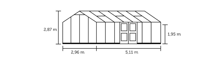 Juliana Gewächshaus Jubii 15,1 m² inkl. gratis Fundamentrahmen im Wert von 539 €