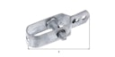 Vorschaubild Alberts® Drahtspanner, feuerverzinkt, Gesamtlänge 100 mm 611101
