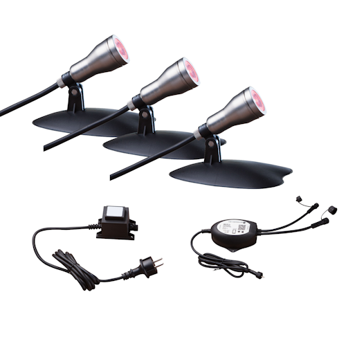 Starter-Set WIFI-SET: 3 RGB-SPOTS mit Alexa-Steuerung