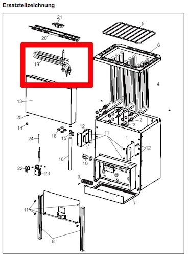 Weka Ersatz Verdampferheizkörper 1,5 KW 374683001902