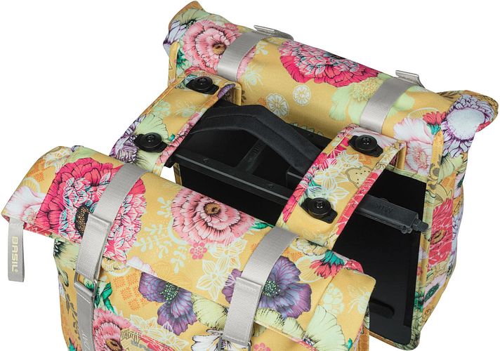Basil Doppeltasche Bloom Field MIK gelb