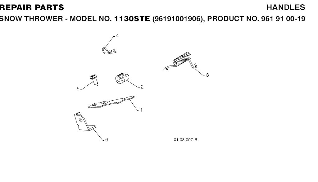 Explosionszeichnung Ersatzteile