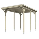 Vorschaubild Skan Holz Caravan-Carport Emsland 404x604 cm mit erhöhter Einfahrt