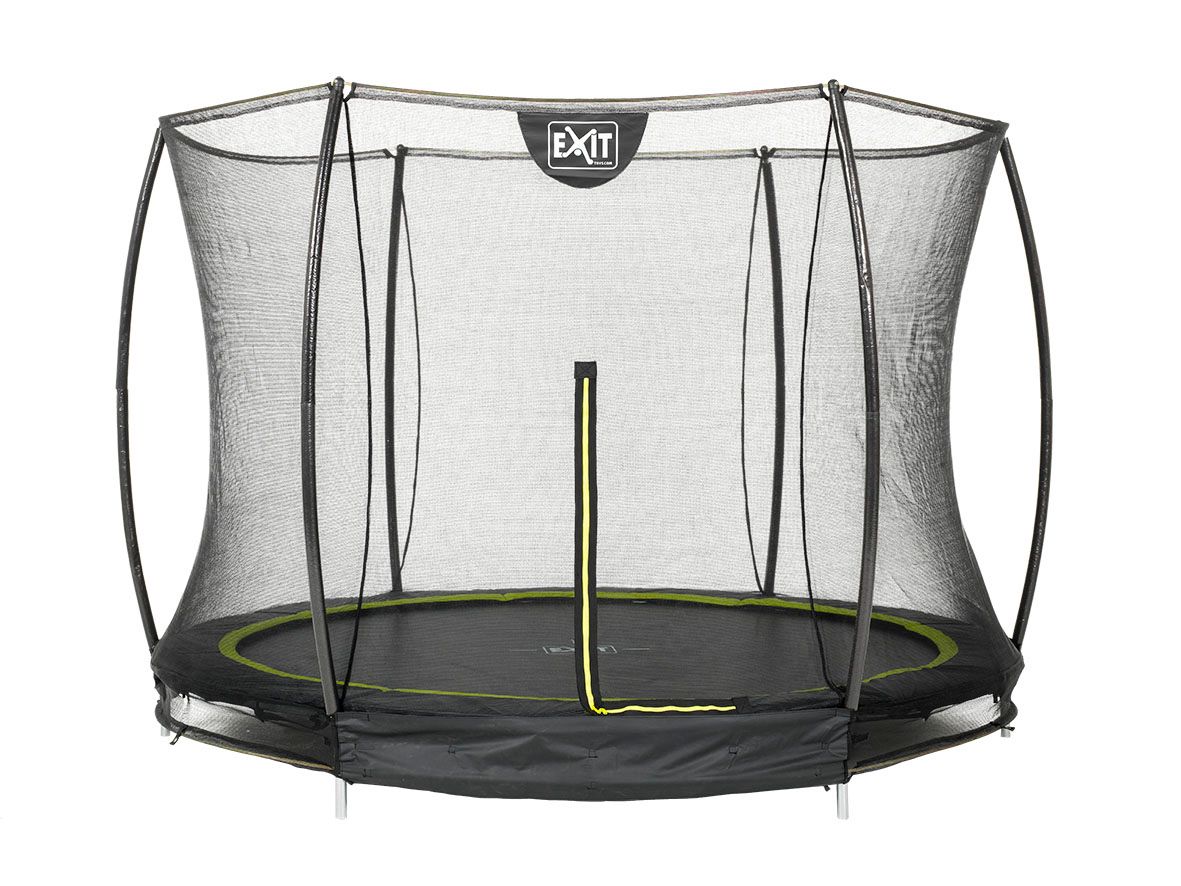 Exit Silhouette Bodentrampolin mit Sicherheitsnetz