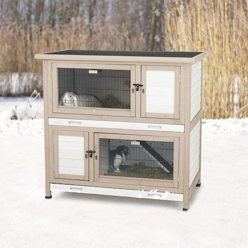 TRIXIE natura Kleintierstall mit Wärmedämmung 116x113x65cm