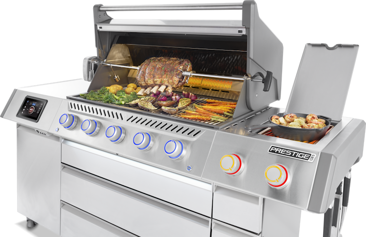 Napoleon Prestige PRO 665, Connected, Edelstahl, inkl. Drehspieß