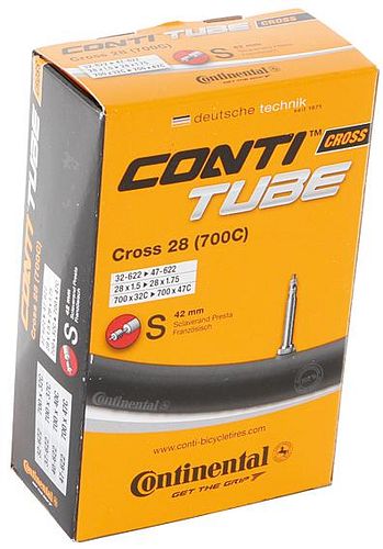Continental Schlauch Cross 28 Zoll schwarz