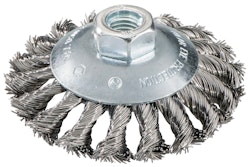 Metabo Rundbürste 100x0,5x10 mm/ M 14Stahldraht gezopftgekröpfte AusführungDrahtstärke 0,50 mm