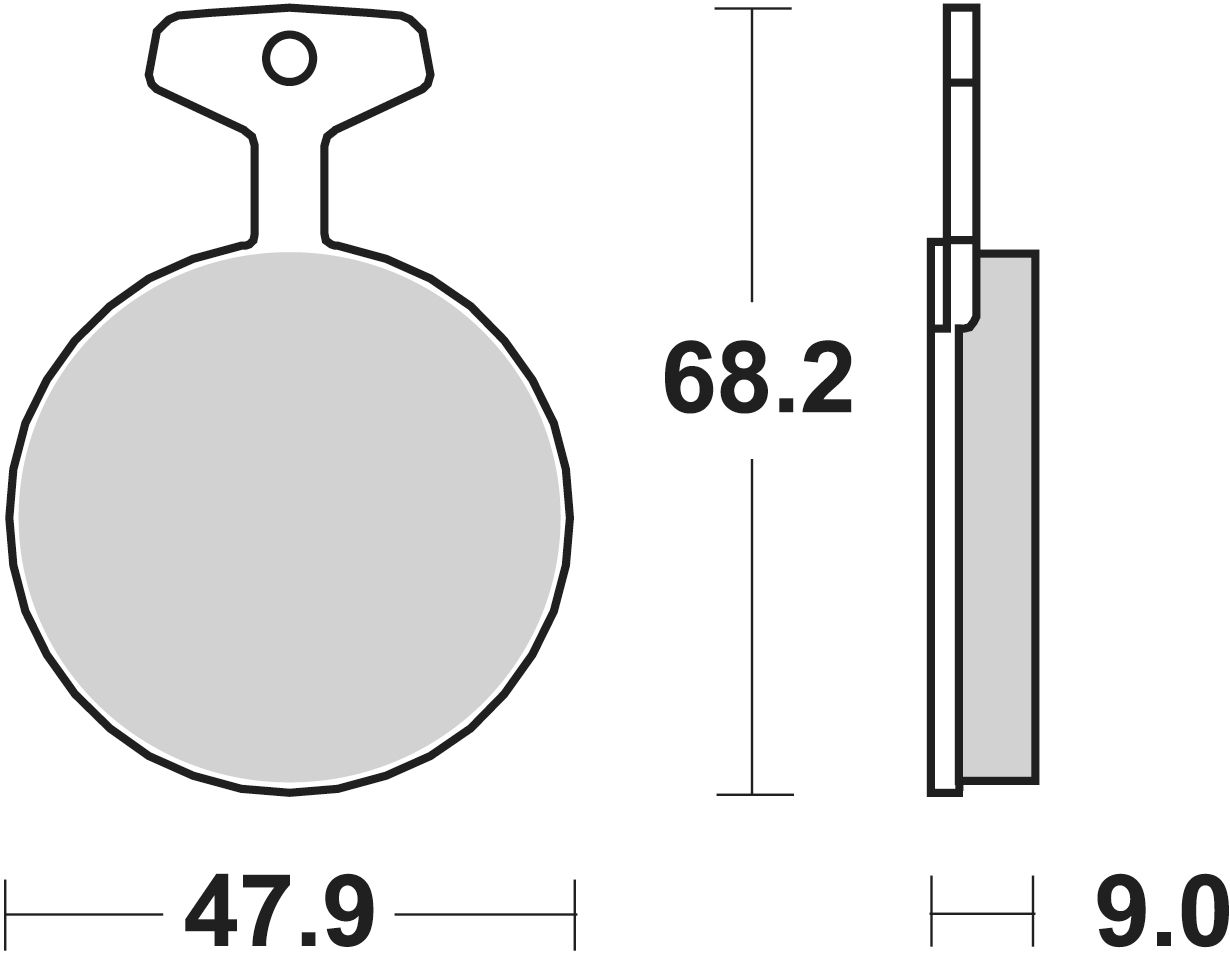 SBS Bremsbelag 504HF Street Ceramic