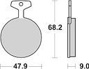 Vorschaubild SBS Bremsbelag 504HF Street Ceramic