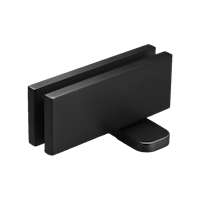 Griffwerk Pivot Glas- schwarz matt Glastürschließer- einstellbar- hydraulisch -100Kg- 8-12mm