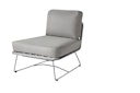 Vorschaubild Diamond Garden Lounge-Set MILOS, Sofa + 2x Tisch + Hocker, Edelstahl Dunkelgrau / HPL / Rope Dark Grey / Sunproof (100 % Polypropylen)