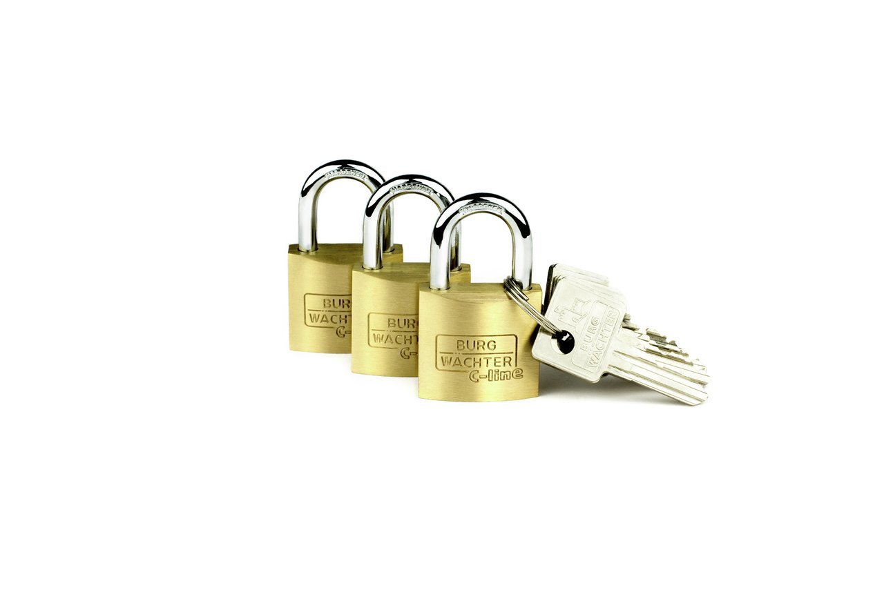 Burg Wächter Zylinder-Vorhangschlösser Trio 222 30 SB