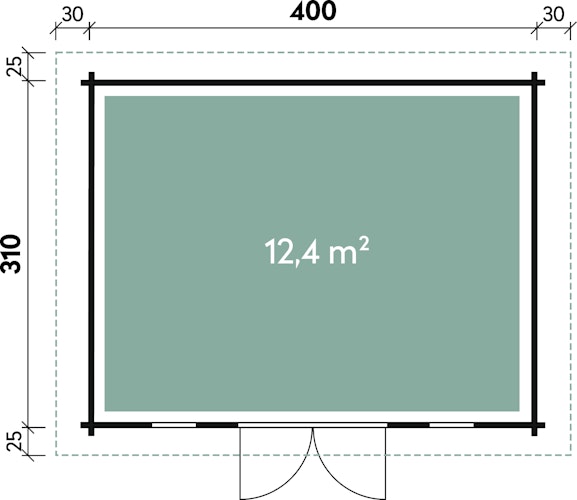 Wolff Finnhaus Blockbohlenhaus Langeoog 40 isolierverglast