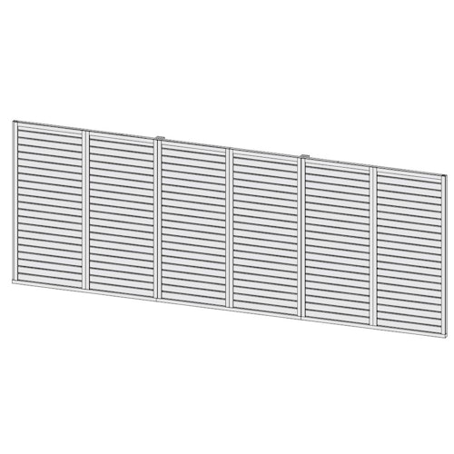 Karibu Rückwand für Doppelcarport