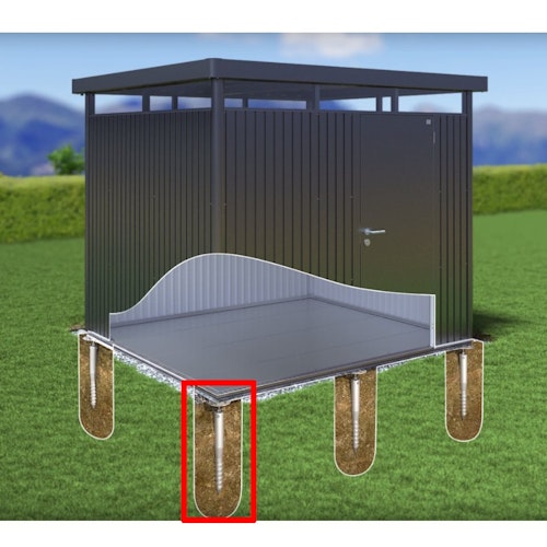 Biohort Erdschraubenpaket Zusatzpaket (1 Erdschraube) für SmartBasePLUS