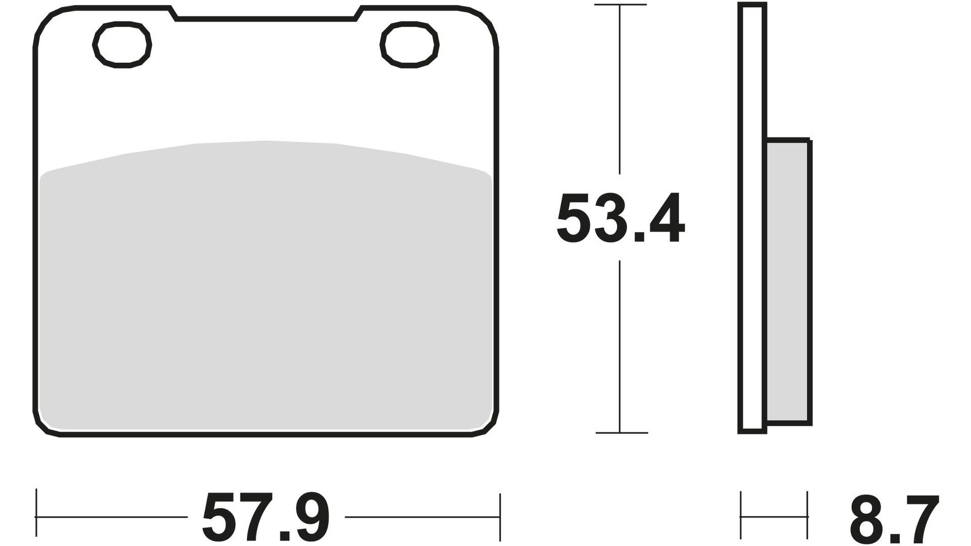 TRW Bremsbelag MCB 542