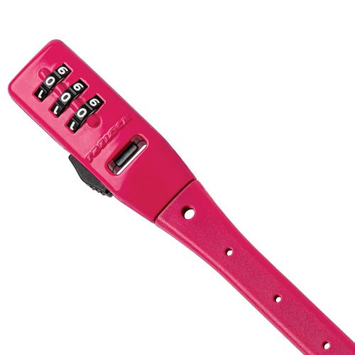 Trelock Zahlen-Kabelschloss Strap It 53 cm pink