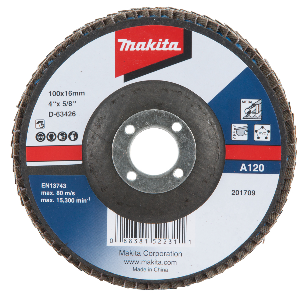 Makita Fächerschleifsch. 115mm A40 D-63432