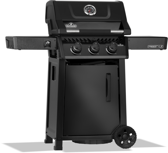 Napoleon Freestyle 365, 3 Hauptbrenner und Tür, Schwarz